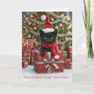 Friend or Friends Happy Holidays Christmas Cute Kort