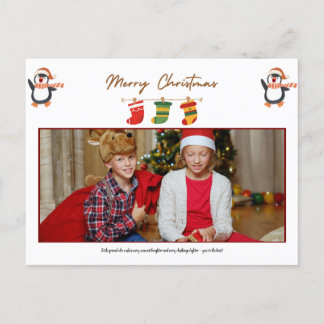 FRIEND PERSONLIG PHOTO CHRISTMAS POSTKORT VYKORT