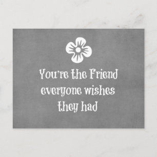 Friend Quote Vykort