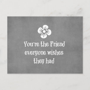 Friend Quote Vykort
