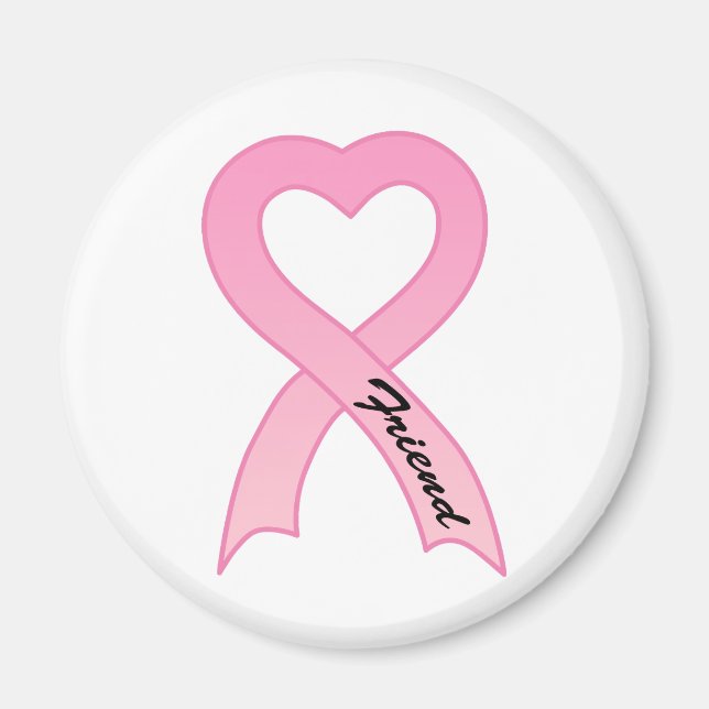 Friend Rosa Ribbon Magnet (Framsidan)