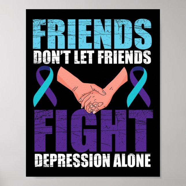 Friend Suicide Awareness Mental Health Poster (Framsidan)