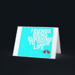 "FRIEND TO FRIEND" ENDAST DAGAR SUNNY BIRTHDAY-KOR KORT<br><div class="desc">SÄG TILL "DIN VÄNNE" ATT HAN ELLER HON LÄGGER TILL "SUNSHINE AND ROLIGT" TILL VARJE ENDA DAG OCH ATT HANS ELLER HENNES BIRTHDAY BÖR VARA "ENJOYED"</div>