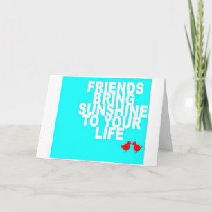 "FRIEND TO FRIEND" ENDAST DAGAR SUNNY BIRTHDAY-KOR KORT