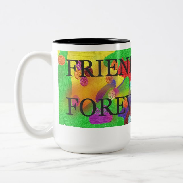 FRIEND Two-Tone Mugg, 15 oz Två-Tonad Mugg (Vänster)