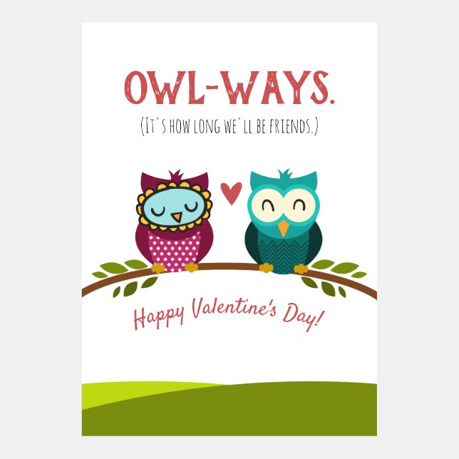 Friend Valentindagen.. Vi ska vara vänner. (Framsida)