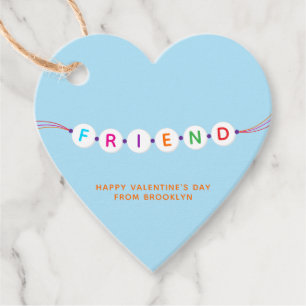 Friend vänskap bracelet blue Valentine's eart Gåvor Etiketter