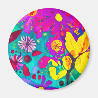 Friend Watercolor Vild Flowers Magnet