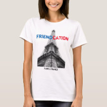 Friendcation Eiffel Paris T-tröja