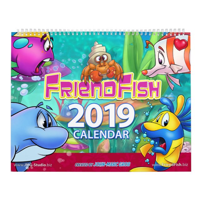 FriendFish 2019 kalender (Omslag)