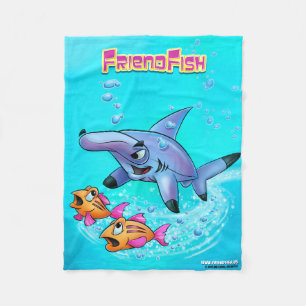 FriendFish för ullfilttecknad ligor Fleecefilt