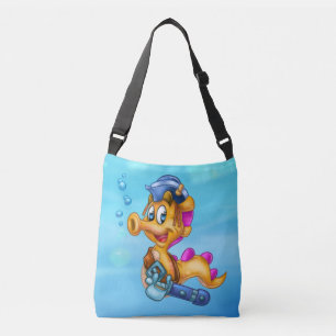 FriendFish tecknad Sahorse bag Axelväska