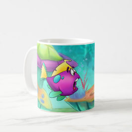 FriendFish tecknadmugg Kaffemugg