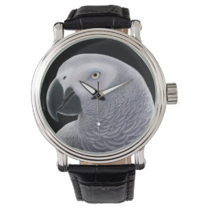 Friendly African Grått Parrot Watch Armbandsur