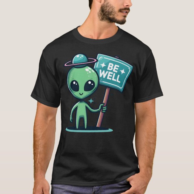 Friendly Alien T Shirt (Framsida)