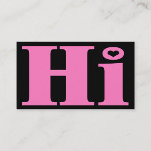 Friendly.All purpose.HI.Introduction telefonkort.