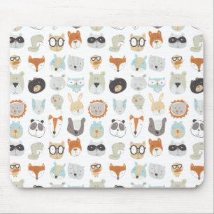 Friendly Ansikte Cute Animal Porträtt Musmatta