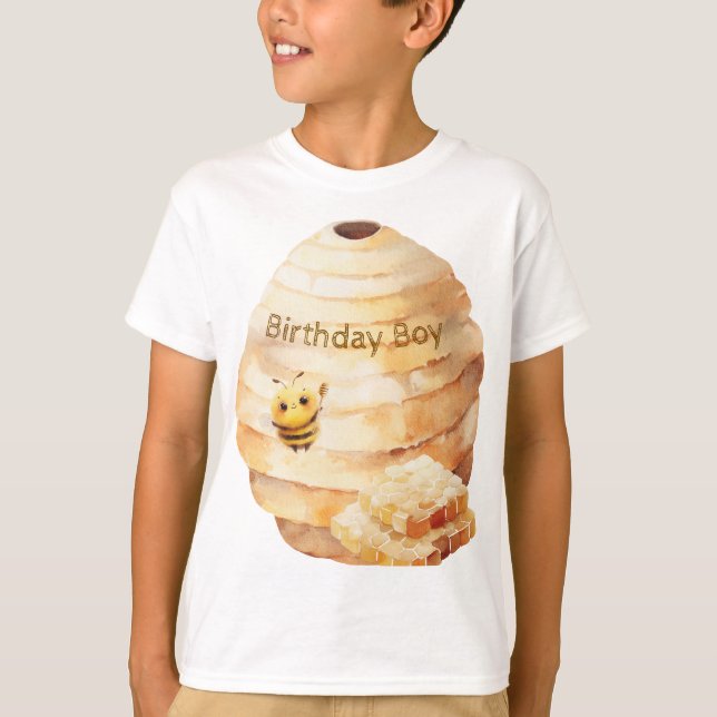 Friendly Bee Boys T-Shirt (Framsida)