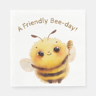 Friendly Bee Lunch Napkins Pappersservett