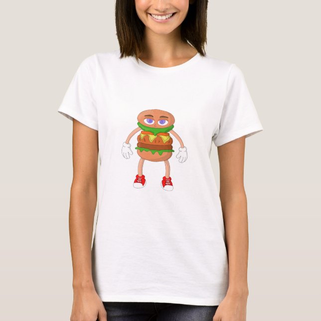 Friendly Burger T Shirt (Framsida)