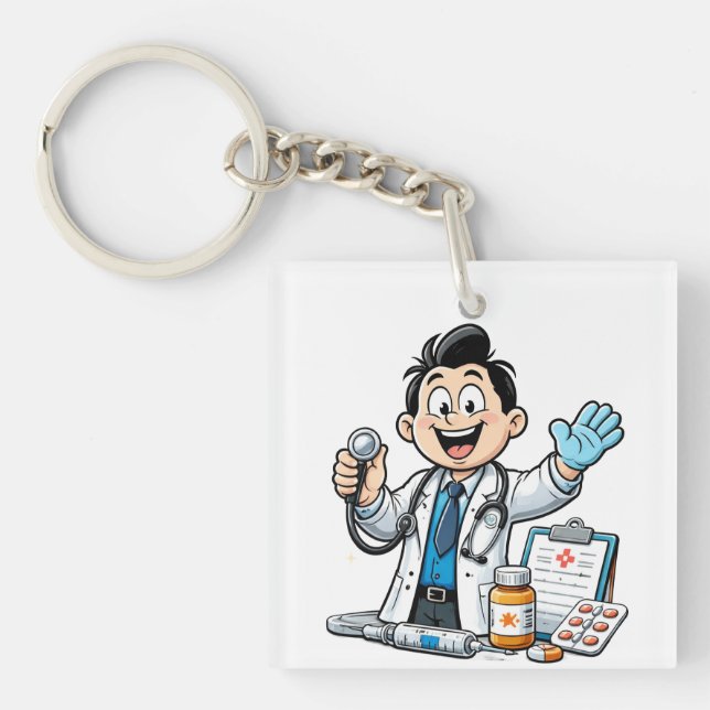 Friendly Doctor Mascot Medical Cartoon Design (Framsidan)