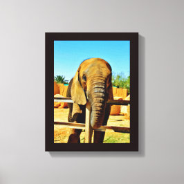 Friendly Elephant Canvastryck