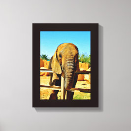 Friendly Elephant Canvastryck