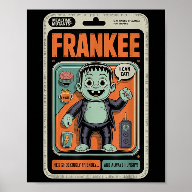 Friendly Frankenstein Monster Halloween Humor Leks Poster (Framsidan)