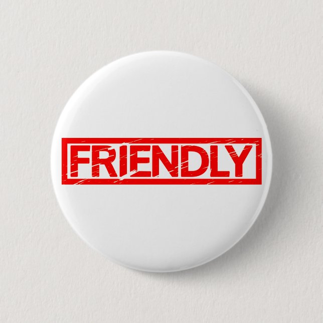 Friendly Frimärke Knapp (Framsida)