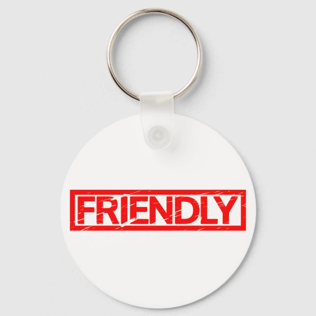 Friendly Frimärke Nyckelring (Framsida)