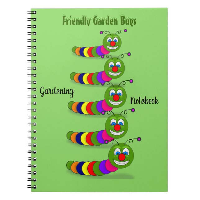 Friendly Garden Kryp Ladder Grönt Organic  Anteckningsbok (Framsidan)