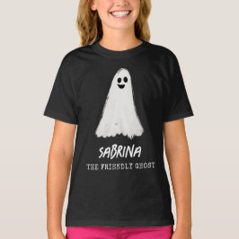 Friendly Ghost Spooky Halloween Kids T Shirt