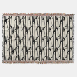 Friendly Ghosts on Cream and Pink – Halloween Patt Filt