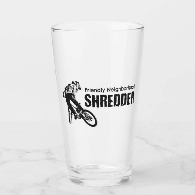Friendly grannskap Shredder Mountain Biking Glaskopp (Framsida)
