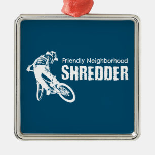 Friendly grannskap Shredder Mountain Biking Julgransprydnad Metall