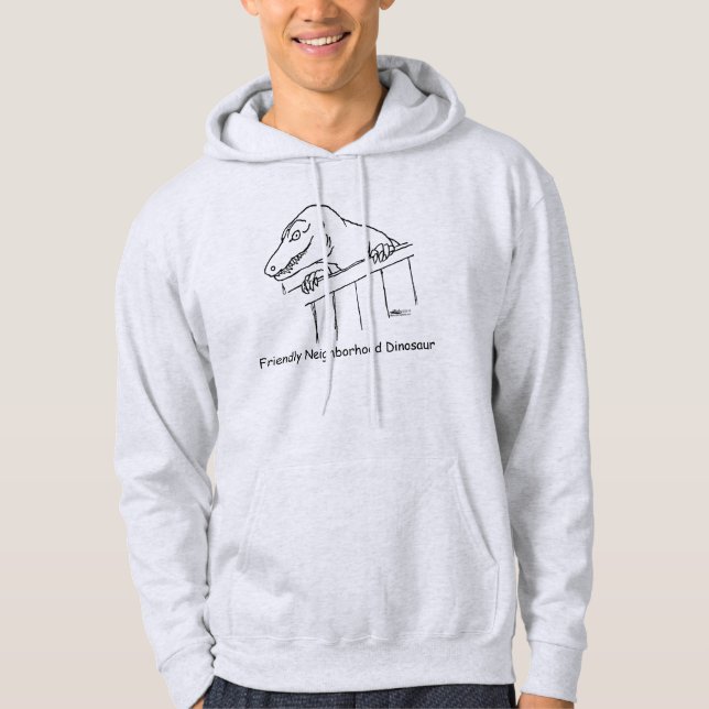 Friendly grannskapsdosinosaur sweatshirt (Framsida)