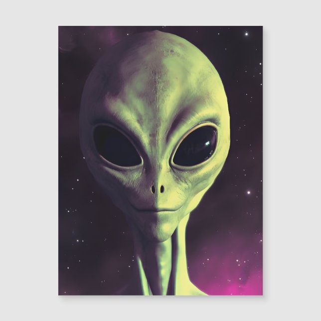 Friendly Grått Alien (Framsida)
