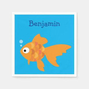 Friendly Guld Fish Illustration Pappersservett