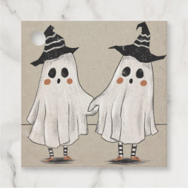 Friendly Halloween Ghost Twillingars Gåvor Etiketter