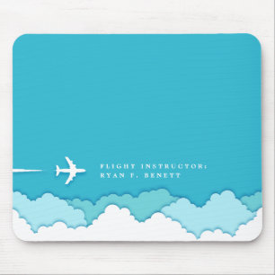Friendly Himmel Flyginstruktör Anpassat namn Musmatta
