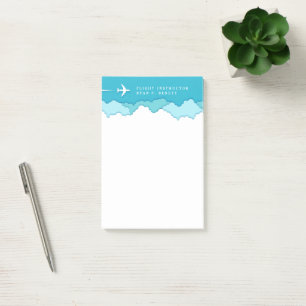 Friendly Himmel   Pilot och luftfart Post-it Block