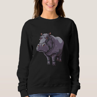 Friendly Hippopotamus Cartoon Hippo T Shirt