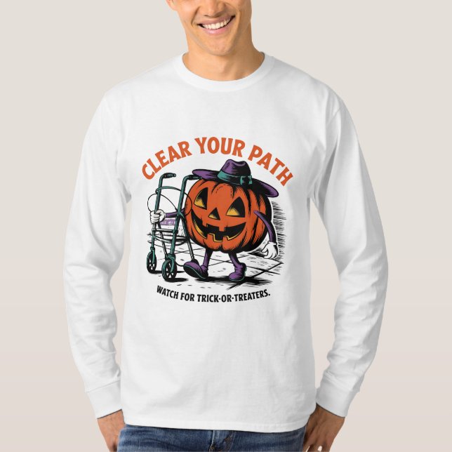 Friendly Jack-o'-Lantern Safety T Shirt (Framsida)