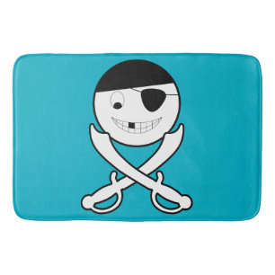 Friendly Jolly Roger Bath Mat Badrumsmatta
