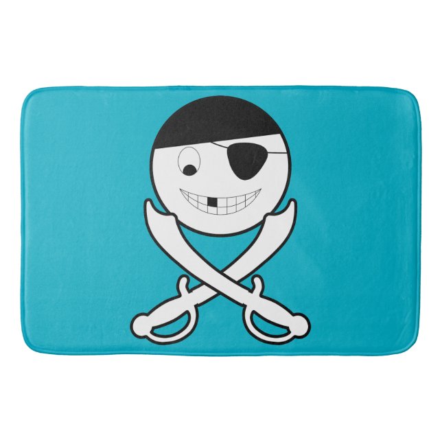 Friendly Jolly Roger Bath Mat Badrumsmatta (Framsidan)