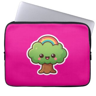 Friendly Kawaii Träd Laptop Fodral