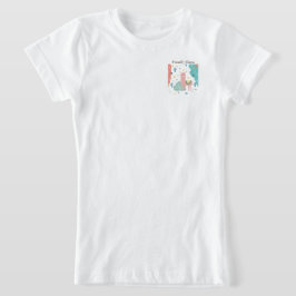 Friendly Llama i Landcape Girls T Shirt