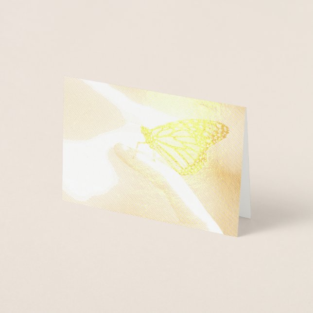 Friendly Monarch Note Card Folierat Kort (Framsida)