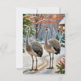 Friendly ostriches inbjudningar