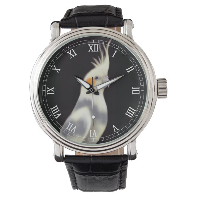 Friendly Pied Cockatiel Watch Armbandsur (Framsida)
